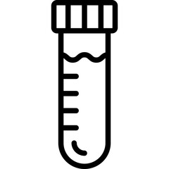 Test Tube Vector Icon Design Illustration