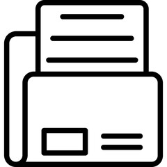 Folder Vector Icon Design Illustration