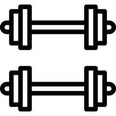 Dumbbell Vector Icon Design Illustration
