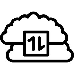 Cloud Vector Icon Design Illustration