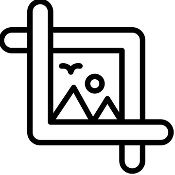 Crop Vector Icon Design Illustration