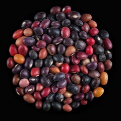 View from above Azuki Bean real photography, professional food photography. AI