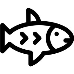 Fish Vector Icon Design Illustration