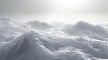 Foto op Canvas White minimalistic background. Minimalistic background with fog. Generated by artificial intelligence. © Ailee Tian