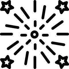Fireworks Vector Icon Design Illustration