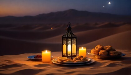 Ramadan Iftar in desert
