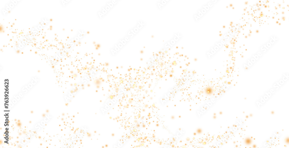 Canvas Prints glittering shiny dust particles sparkling on transparent background. gold sparkles dust seamless. pn