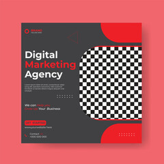 Digital marketing corporate social media post .