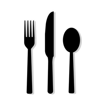 A set of cutlery. On a white background. Vector illustration