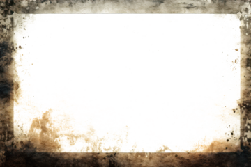 Vintage photograph frame overlay, retro photo border with empty transparent copyspace inside