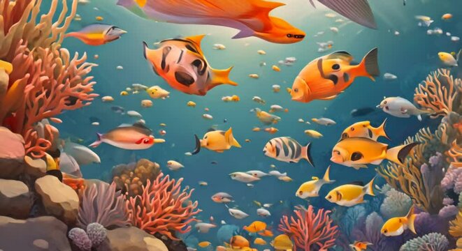 fish in aquarium Generative AI