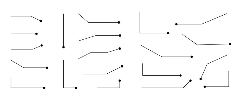 Callouts titles set. Digital callouts . Line callout label set.