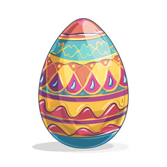Spring Splendor: Vibrant Easter Egg Delight Vector Design