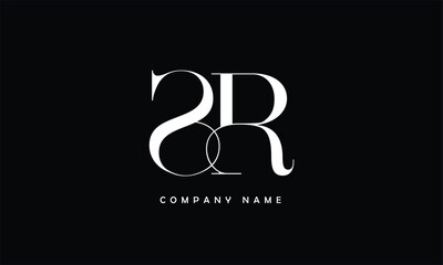 SR, RS, S, R Abstract Letters Logo Monogram