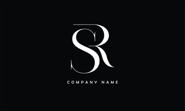 SR, RS, S, R Abstract Letters Logo Monogram