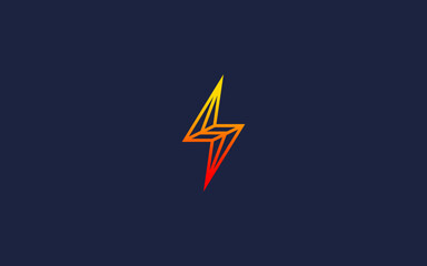 letter s with electricity logo icon design vector design template inspiration