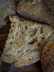 White sourdough bread loaf