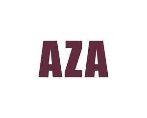 AZA logo design vector template
