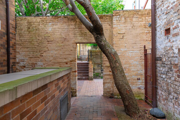 Sydney Rocks precinct on the shore of Sydney Harbour historical architecture from the first fleet...