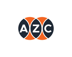 AZC logo design vector template