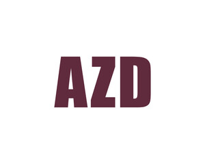 AZD logo design vector template