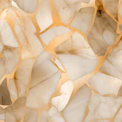 Elegant gold veined marble texture detail
