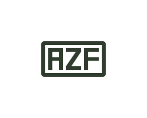 AZF logo design vector template