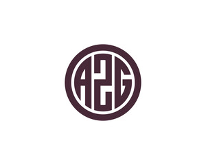 AZG logo design vector template
