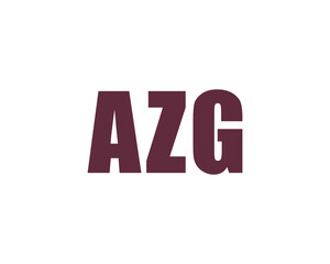AZG logo design vector template