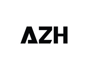 AZH logo design vector template