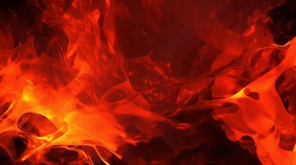 A powerful backdrop of dynamic red flames, evoking a sense of energy and raw power, perfect for themes related to fire, passion, or metaphorical concepts like inspiration. - obrazy, fototapety, plakaty