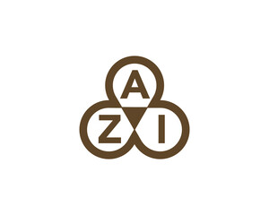 AZI logo design vector template