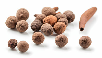 allspice isolated on white background