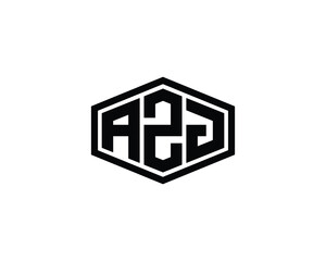 AZJ logo design vector template