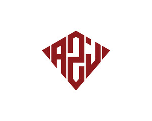 AZJ logo design vector template