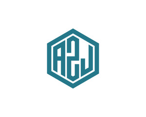 AZJ logo design vector template