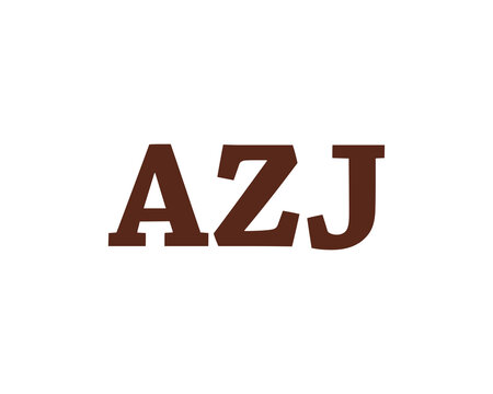 AZJ logo design vector template