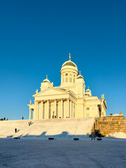 Helsinki Cathedral in the centre of Helsinki originally built from 1830 to 1852 - obrazy, fototapety, plakaty