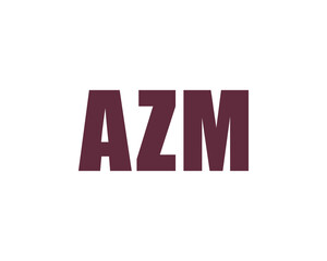 AZM Logo design vector template