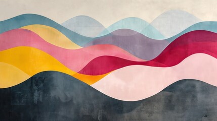 minimalist abstract background with muted color waves.