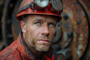 Heavy metal exposure is a serious concern in mining and industrial settings. Concept Heavy Metal Exposure, Occupational Hazards, Industrial Safety, Mining, Toxic Materials