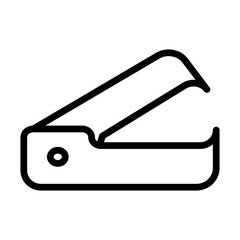 Staple Remover Vector Line Icon Design