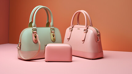 women´s handbag vintage style сreated with Generative Ai
