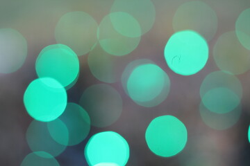 abstract background with green bokeh