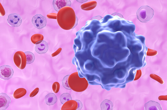 Parvovirus B19 in erythema infectiosum - closeup view 3d illustration