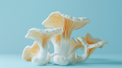 Obraz premium Close up of a group of mushrooms on a table