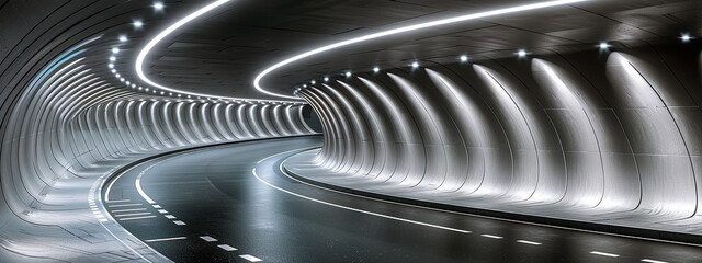 3D neon background studio futuristic corridor modern interior 3D Background tunnel light