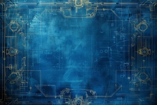Blueprint Border Design a blueprint background image with a professional looking border and title block suitable for presentations and reports
