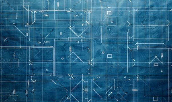 Blueprint Grid Create a seamless blueprint background image with a light blue grid pattern ideal for technical drawings and architectural plans