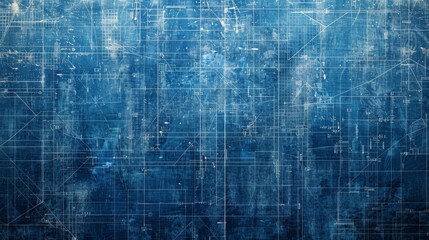 Dark Blue and White Design a blueprint background with a dark blue and white color scheme evoking a sense of technicality and precision